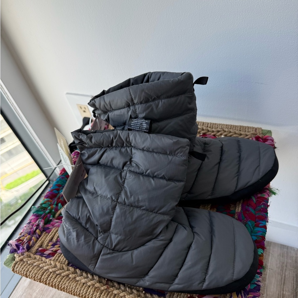 Men's Gray Quilted Rain & Snow Boots